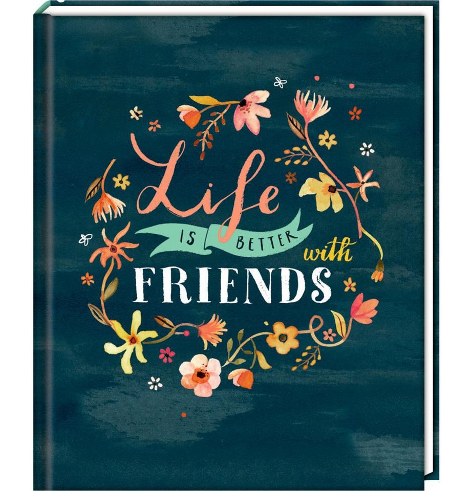 Coppenrath Poesiealbum Freundebuch - Handlettering - Life is better with friends