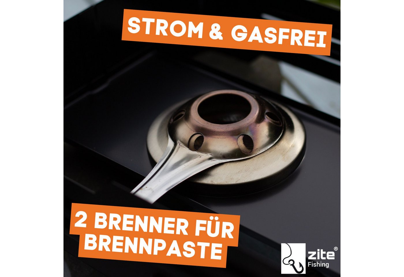 Zite Räucherofen Tisch-Räucherofen mit Räuchermehl & Räucherlake für Forelle Räuchern, Starterset