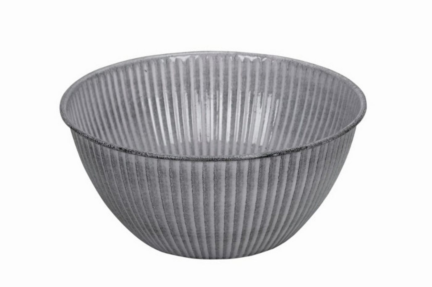 finehomegarden Pflanzschale Schale Metall lackiert hellgrau Wasserwanne Miniteich Teichwanne (1 St), Pflanzschale Garten Dekoschale Ø32+38cm 2Größen wählbar / Paket