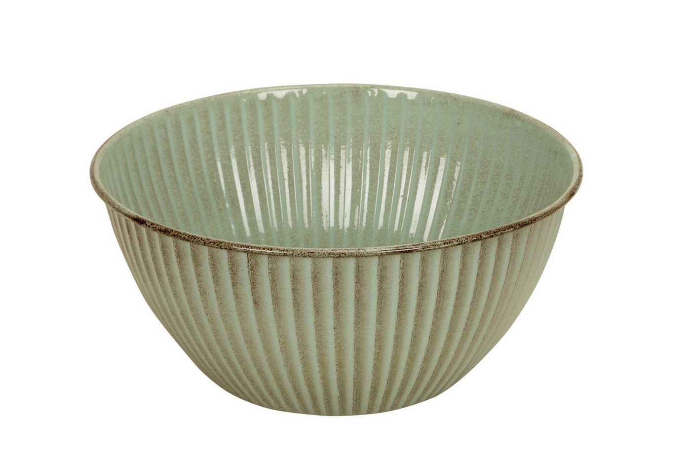 finehomegarden Pflanzschale Schale Metall lackiert hellgrün Wasserwanne Miniteich Teichwanne (1 St), Pflanzschale Garten Dekoschale Ø32+38cm 2Größen wählbar Bild 3