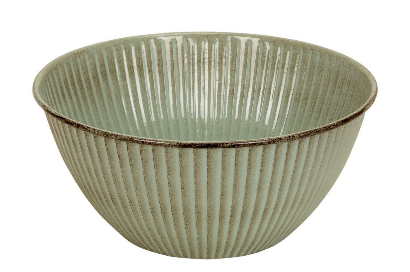 finehomegarden Pflanzschale Schale Metall lackiert hellgrün Wasserwanne Miniteich Teichwanne (1 St), Pflanzschale Garten Dekoschale Ø32+38cm 2Größen wählbar Bild 4