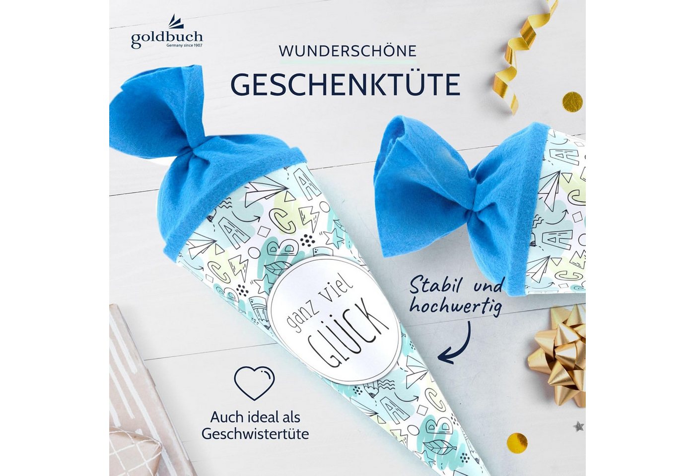 Goldbuch Schultüte GOLDBUCH Geschenktüte 35 cm Schule