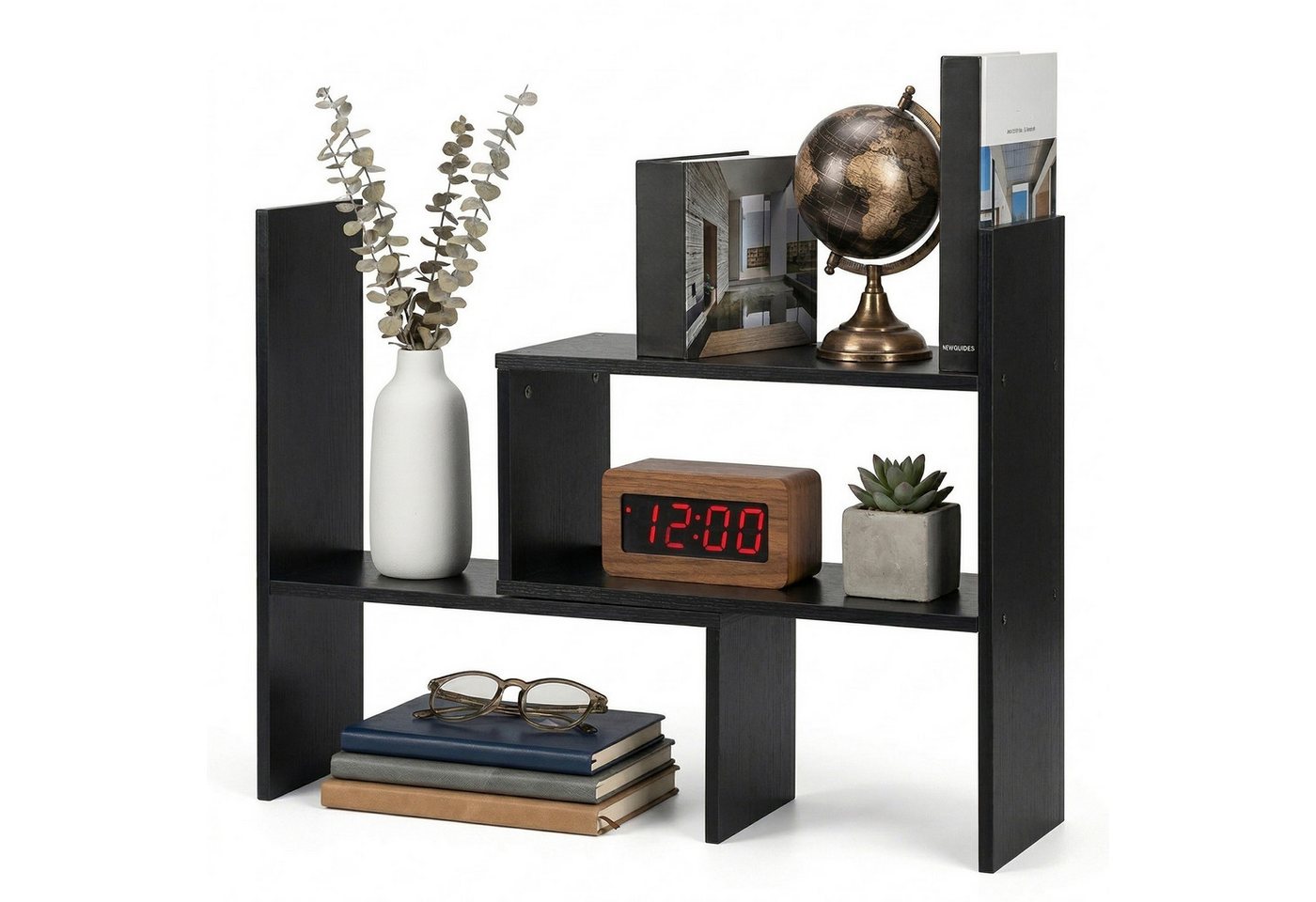 Youyijia Bücherregal Bücherregal Verstellbar Ausziehbar Standregal Schreibtisch-Organizer Bild 5