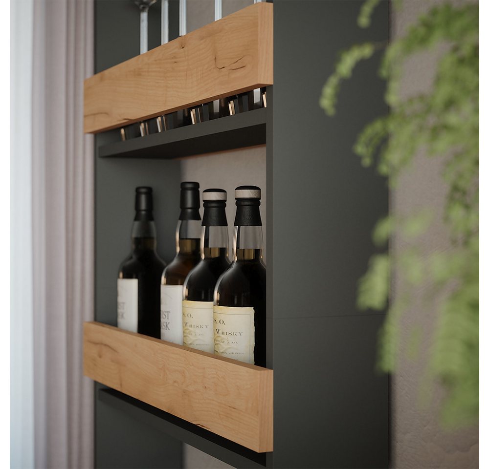 Vicco Weinregal Repose, Goldkraft Eiche/Anthrazit, 60 x 180 cm, 1-tlg. Bild 5