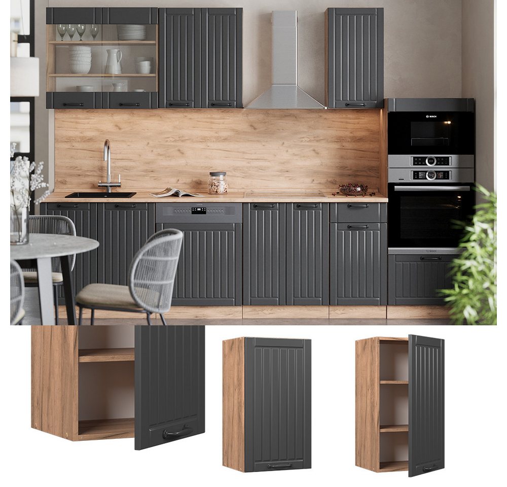 Vicco Hängeschrank Fame-Line, Dunkelgrau/Goldkraft Eiche, 40 cm (1-St) Bild 3