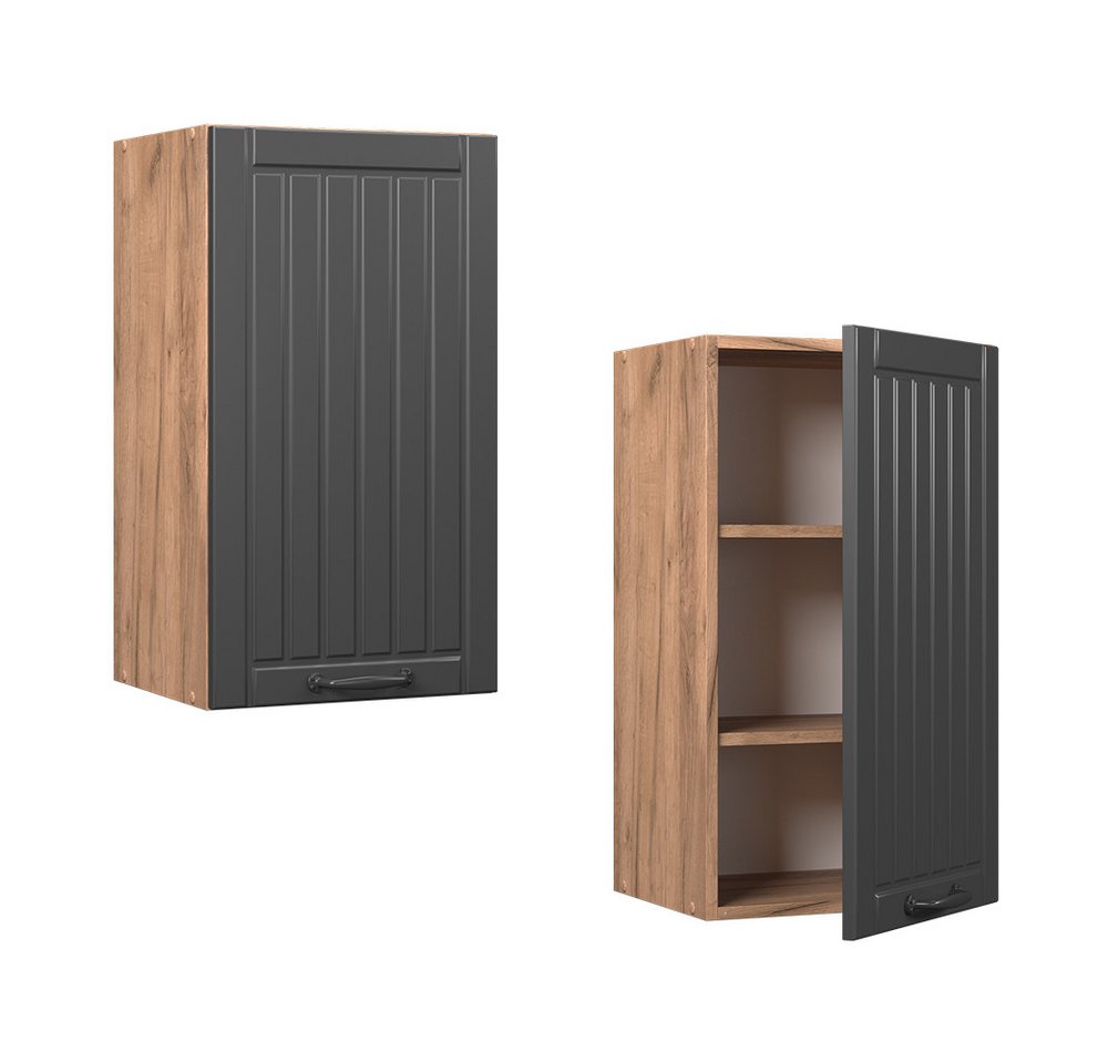 Vicco Hängeschrank Fame-Line, Dunkelgrau/Goldkraft Eiche, 40 cm (1-St) Bild 5