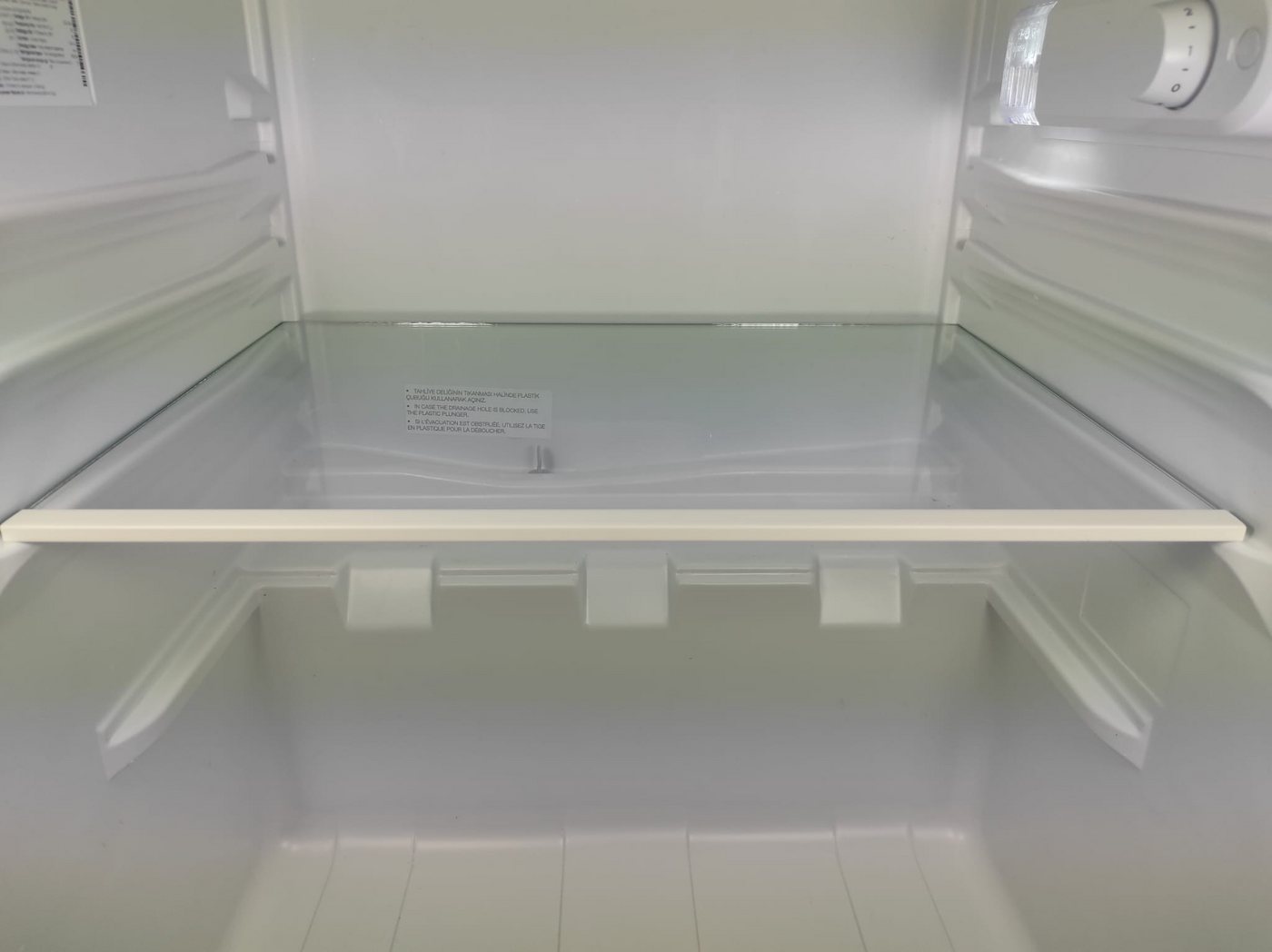 dieGlasschmiede Einlegeboden Kühlschrank, mit Kantenschutzleiste, Breite: 48cm, diverse Tiefen
