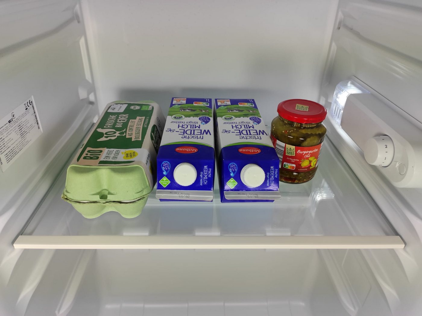dieGlasschmiede Einlegeboden Kühlschrank, mit Kantenschutzleiste, Breite: 48cm, diverse Tiefen Bild 5