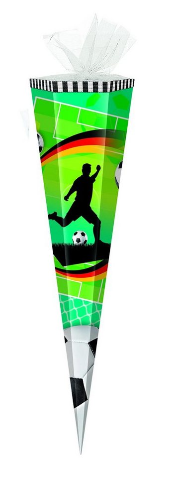 Verpackungsmittel GmbH Markneukirchen Schultüte Schultüte / Zuckertüte / 85cm / eckig / "Fußball