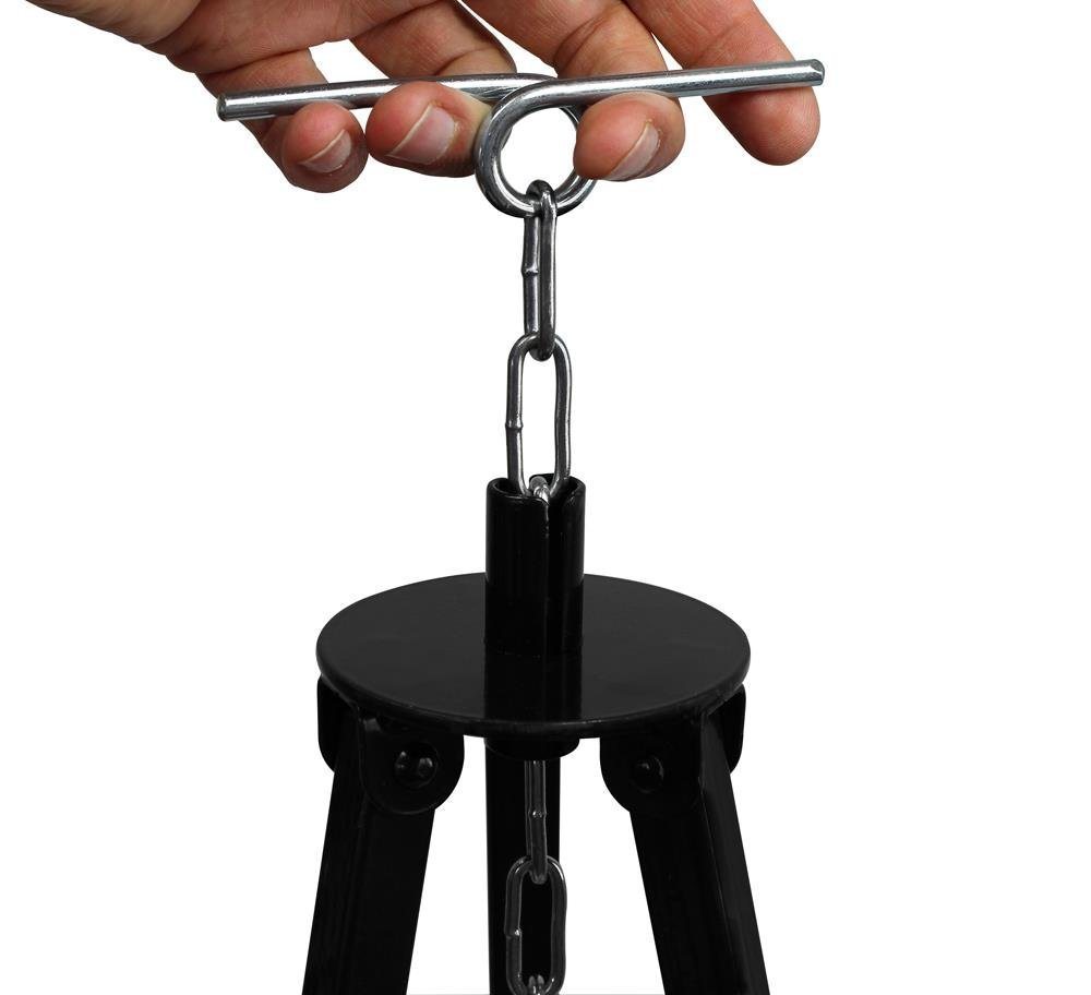 Grillplanet Schwenkgrill Gulaschkessel Schwenkgrill Dreibein 180cm Kettenhöhenverstellung, Spar-Set, 25 x 35 cm Kochlöffel, manuelle Kettenhöhenverstellung Bild 5