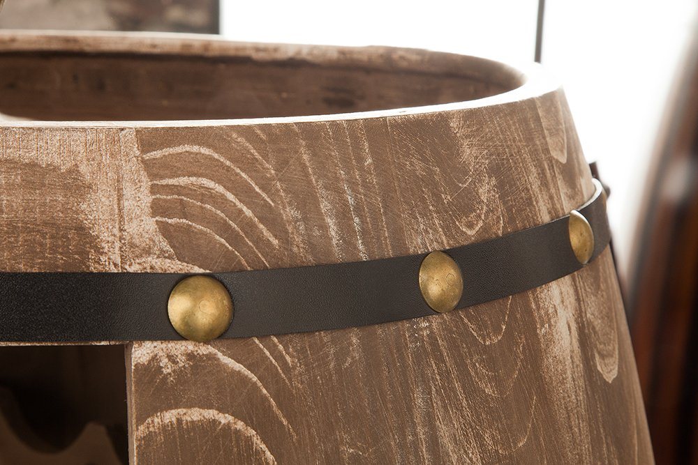 riess-ambiente Weinregal BODEGA 80cm natur, Einzelartikel 1-tlg., Holz · Flaschen · Fass · Pinie Bild 3