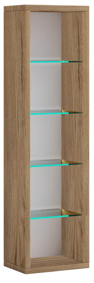 VCM Standregal Bücherregal Rasato H. 77 x B. 21 x T. 14 cm, Holz CD DVD Regal, Aufbewahrung