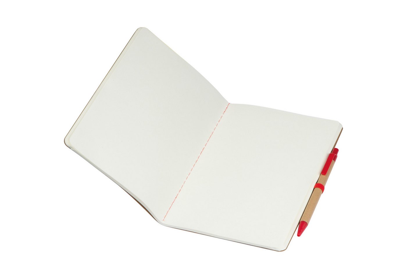 Macma Notizbuch Recyceltes Notizheft / DIN A5 / 120 blanco Seiten / Farbe: braun-rot Bild 4