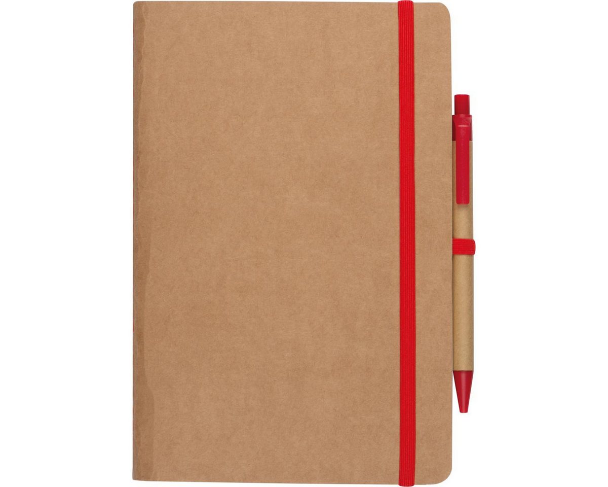 Macma Notizbuch Recyceltes Notizheft / DIN A5 / 120 blanco Seiten / Farbe: braun-rot Bild 5