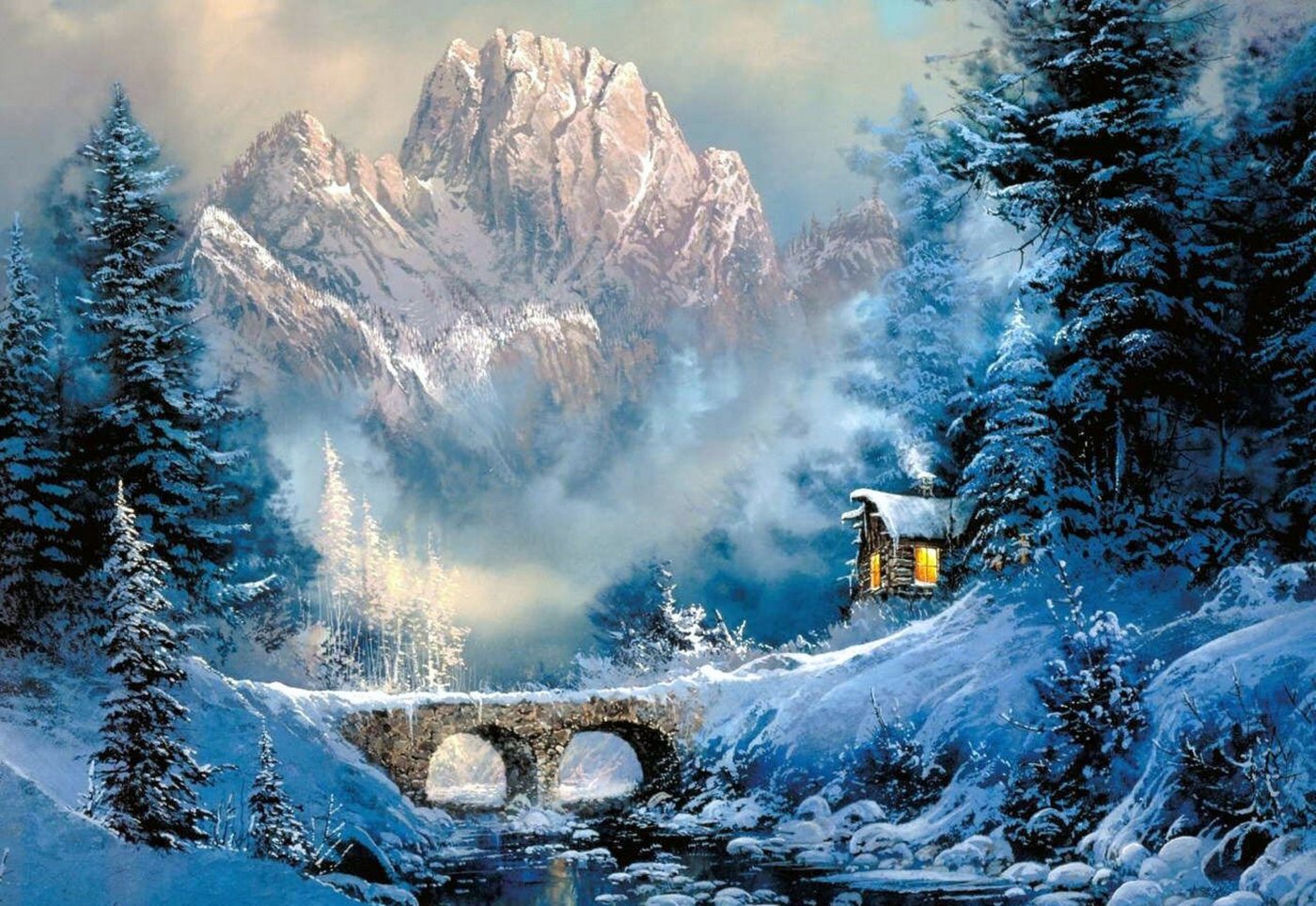 Realb2b Malen nach Zahlen XL 5d Diamond Painting Winter Berg Malen nach Zahlen 50x65cm (Komplettset für 5D Diamond Painting inklusive Leinwand, Diamanten und Werkzeugen, Diamond Painting Set mit Zubehör für DIY-Kreativität und Entspannung), 50x65cm 5D Diamond Painting mit präziser Klebeschicht & Zubehör Bild 5