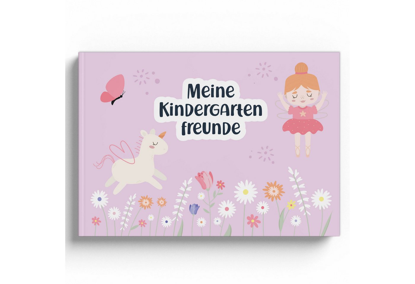 Amari Poesiealbum Freundebuch Kindergarten Freunde Mädchen Hardcover, 24 Freunde