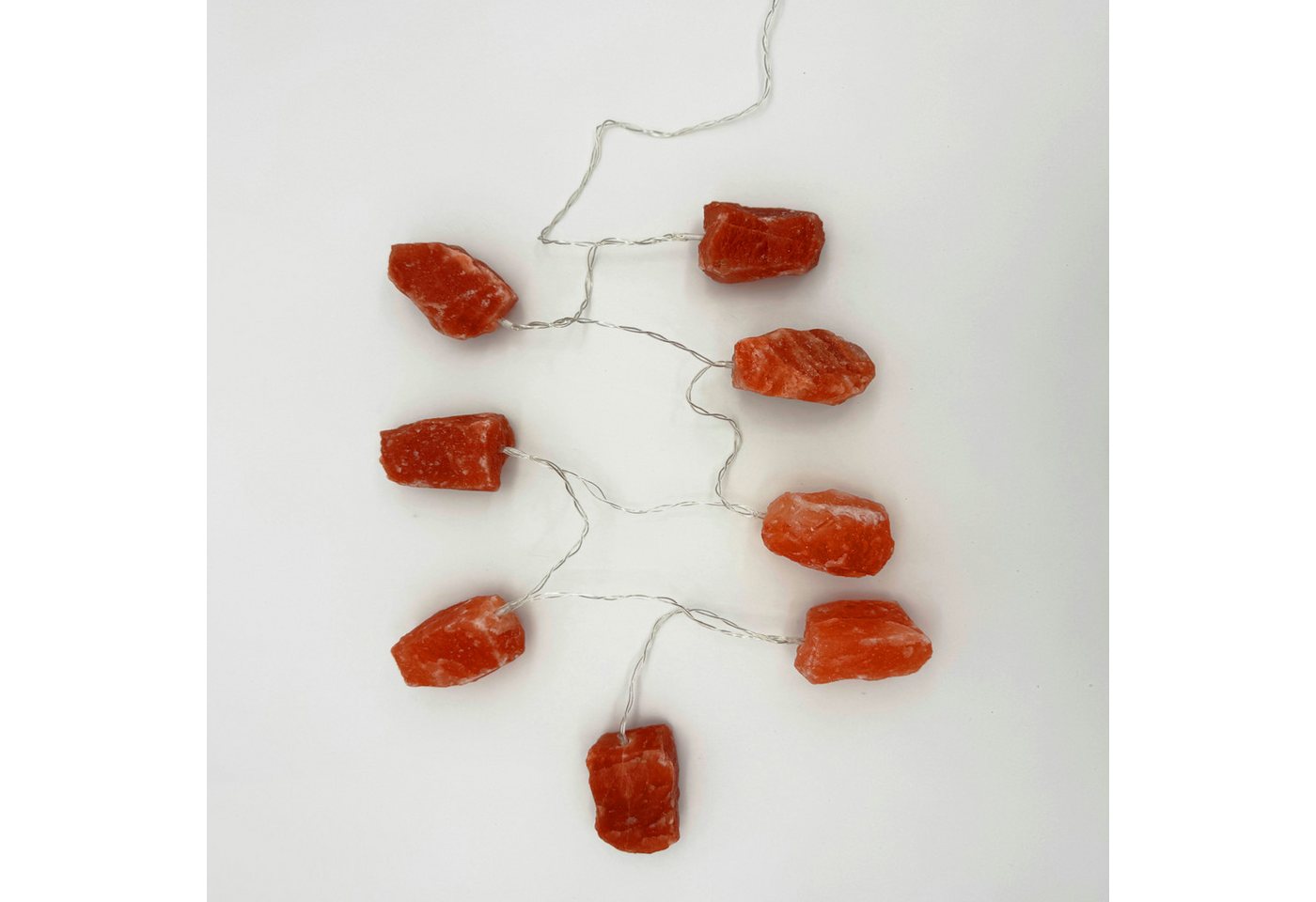 HAF LED-Lichterkette Salz LED Lichterkette Salzkristall 8 Kristalle Handarbeit Deko Licht, 8-flammig, Auswahl aus 4 verschiedenen Motiven Bild 5