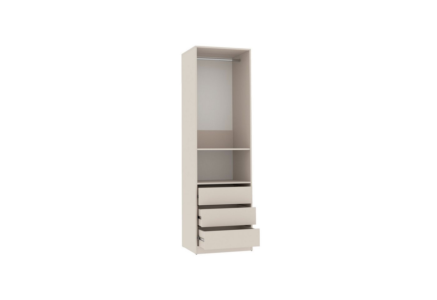 Marmex Möbel Garderobenschrank TRES SET T Kleiderschrank Modulschrank Ankleidezimmer 200 x 206 x 51 (3-St) 6 Schubladen, 3 Kleiderstangen Bild 5