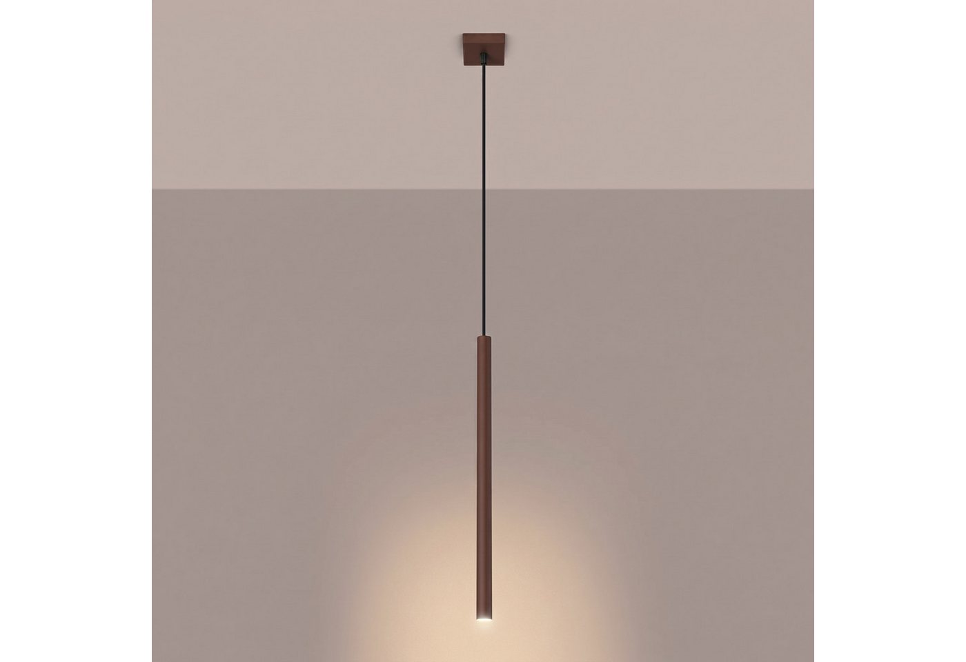 SOLLUX lighting Hängeleuchte Pendelleuchte PASTELO 1 braun, Nicht enthalten Bild 3