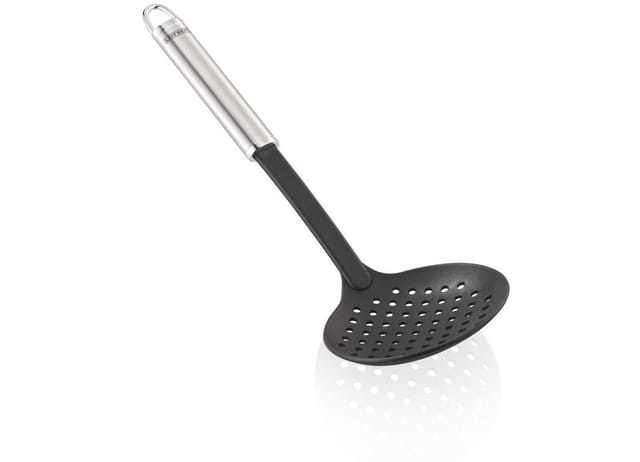 Leifheit Schaumlöffel Schaumlöffel Nylon, Edelstahl, hitzebeständiges Nylon bis 160°C, Aufhängeöse