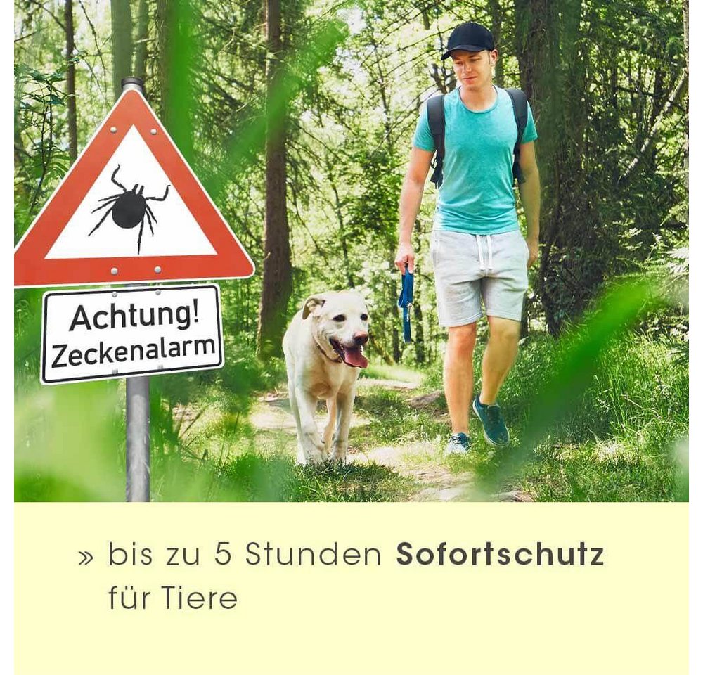 cdVet Zeckenschutzmittel ZeckEx, 20 ml, Sofortschutz bis zu 5 Stunden vor Zecken