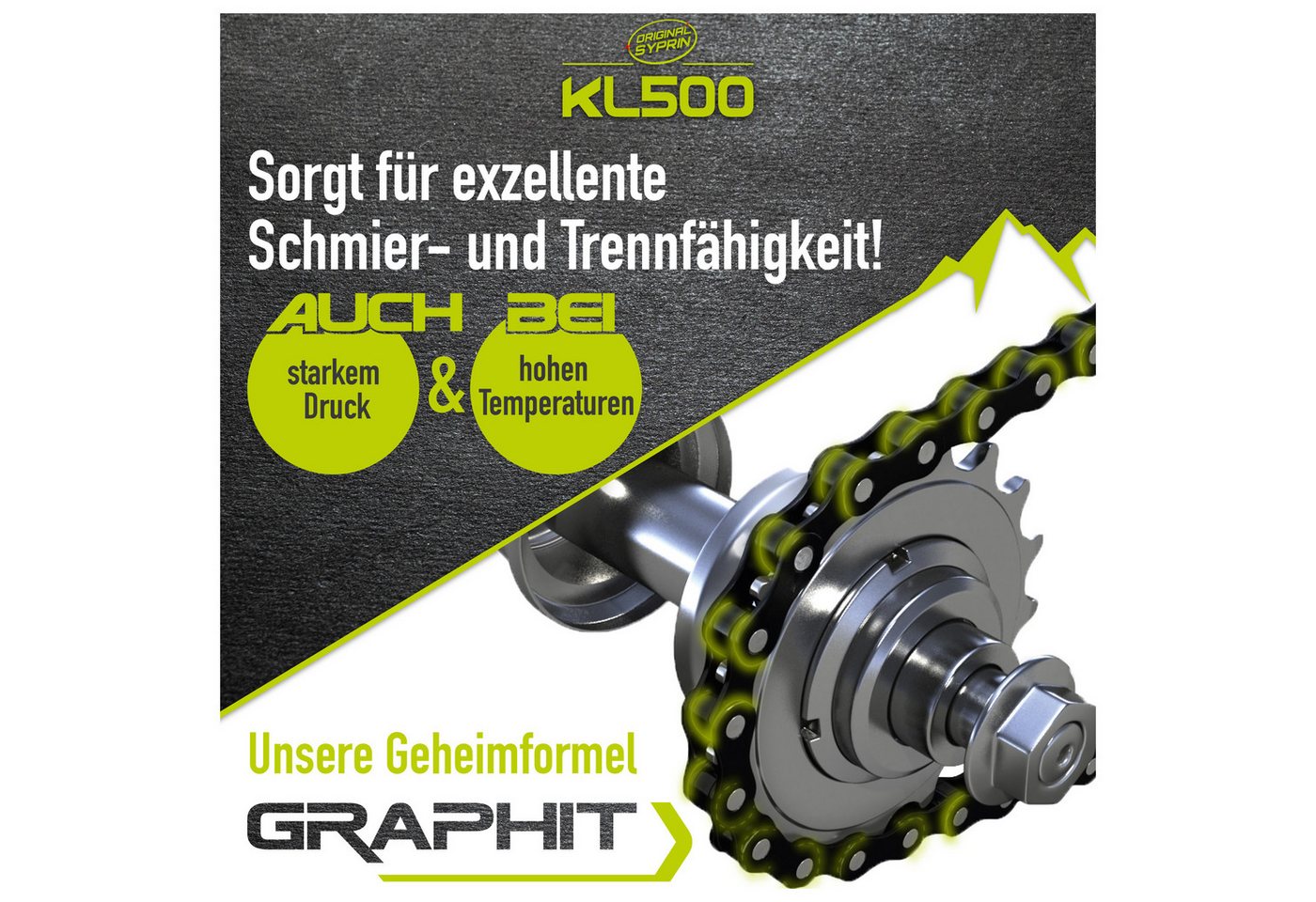 Original Syprin Fahrradöl Fahrrad Kettenöl + Kettenreiniger set, 625 ml, (Bike Rescue box set, 1-St., Kettenöl + Kettenreiniger), 1x Kettenöl (125 ml), 1x Kettenreiniger (500ml) Bild 5