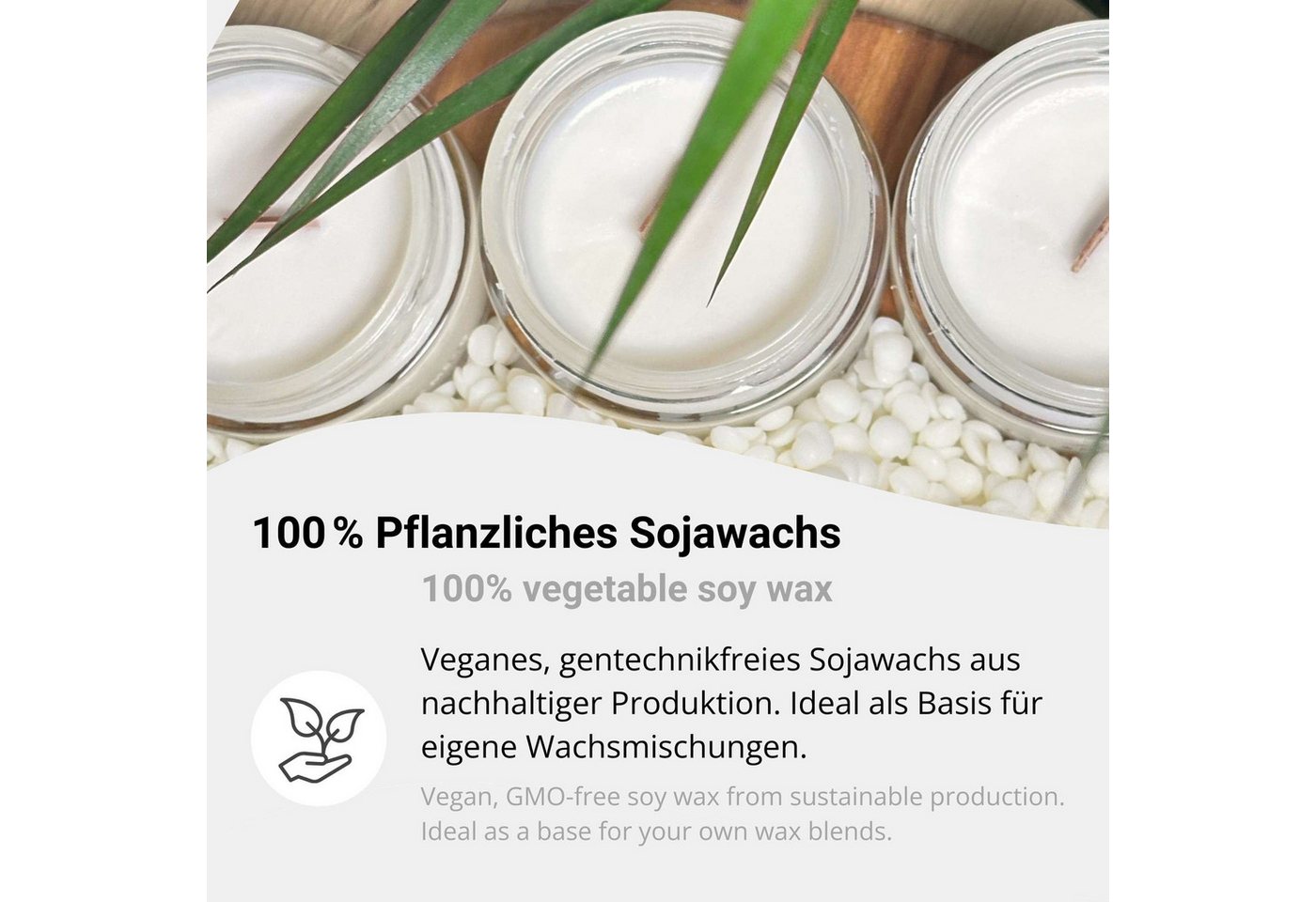 DistrEbution Bastelnaturmaterial Golden Wax Y50 Sojawachs Pastillen für Wachsmischungen Bild 4