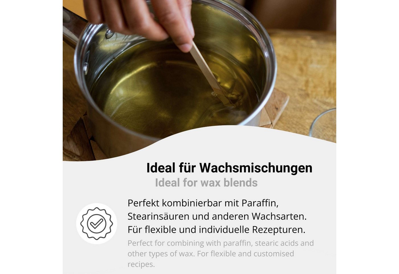 DistrEbution Bastelnaturmaterial Golden Wax Y50 Sojawachs Pastillen für Wachsmischungen Bild 5