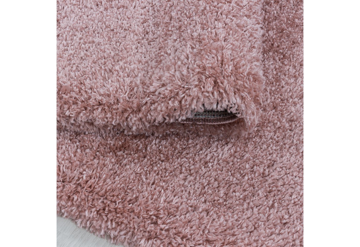 KADIMA DESIGN Teppich SALZACH Shaggy Langflor Wohnzimmer Schlafzimmer Waschbar Esszimmer, Läufer, Höhe: 52 mm, Rosa, 60x110 cm, Wohnzimmerteppich Strapazierfähig Waschbar Bild 4
