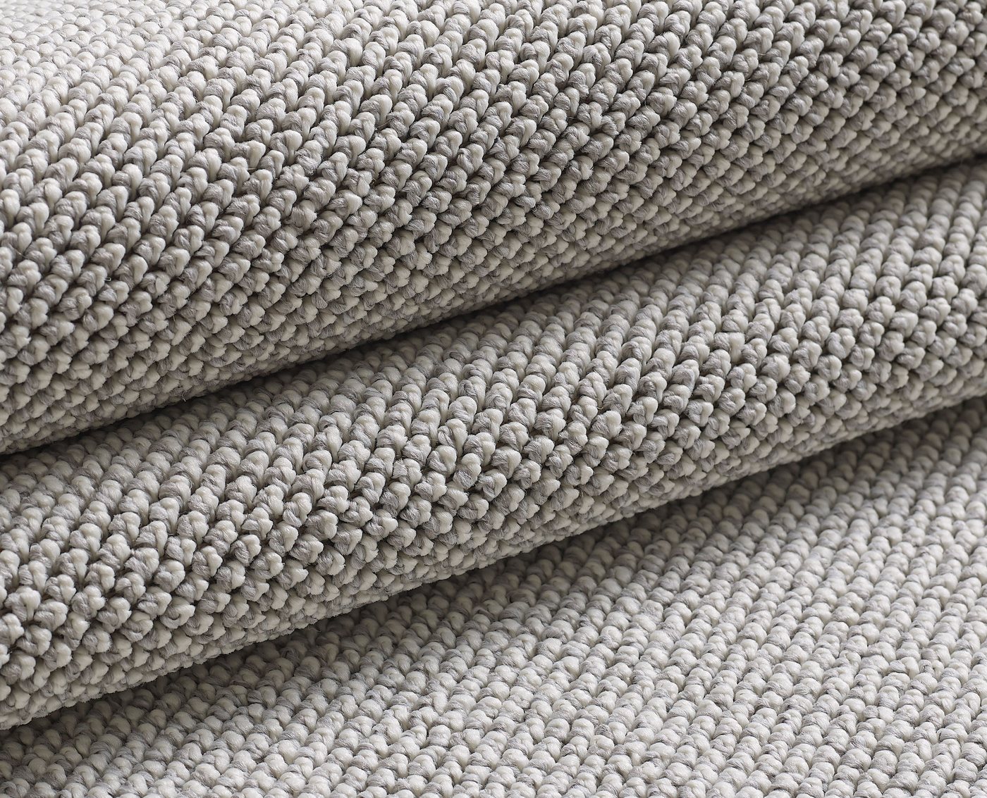 KADIMA DESIGN Teppich CIMA Wohnzimmer Schlafzimmer Waschbar Wohnzimmerteppich Esszimmer, Rechteckig, Höhe: 7 mm, Silber, 60x100 cm, Webteppich Strapazierfähig Uni Waschbar Bild 2
