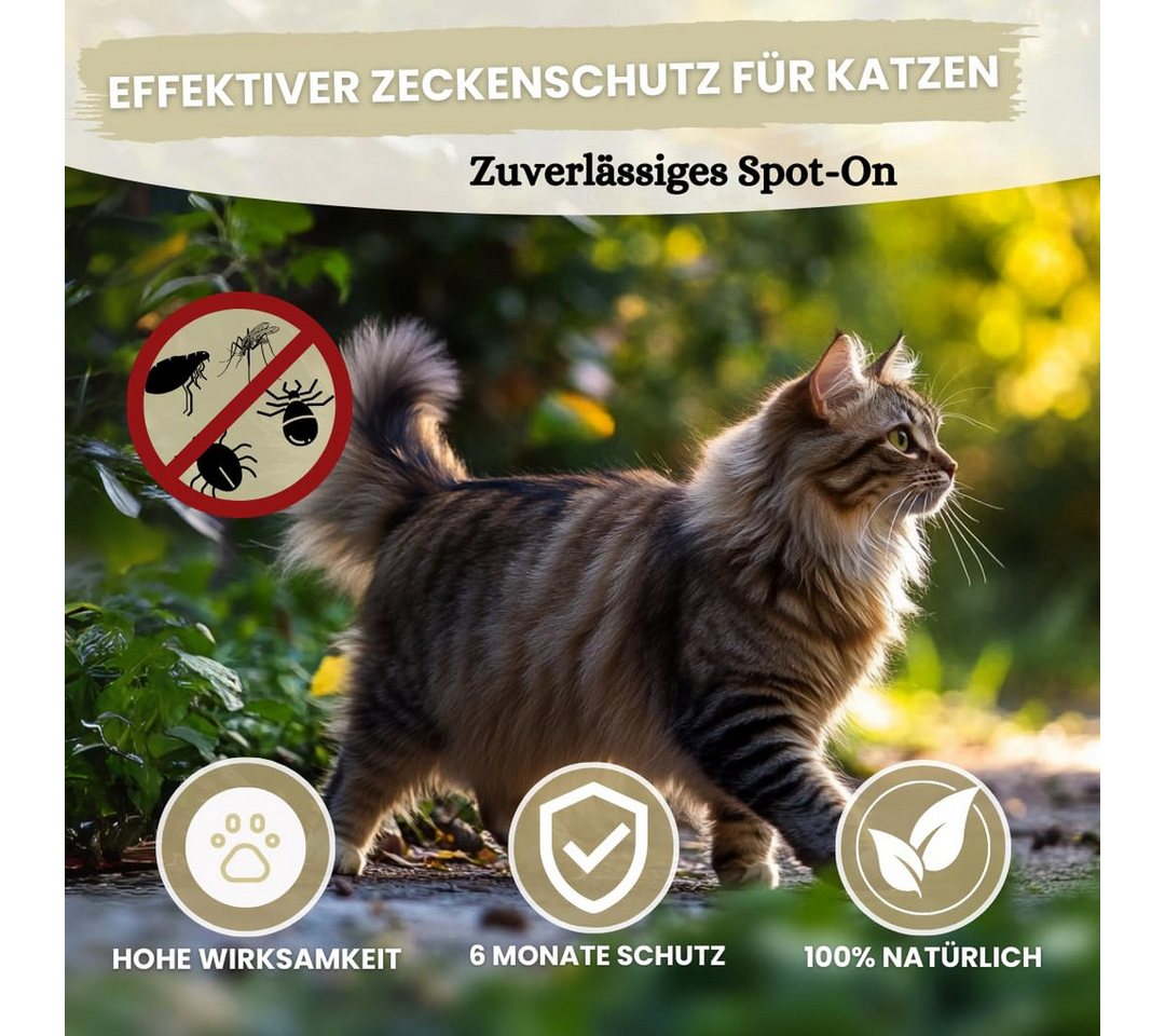 Animalea Zeckenschutzmittel Animalea® Spot On Zeckenschutz für Katzen [6 x Pipetten], 6-St. Bild 5