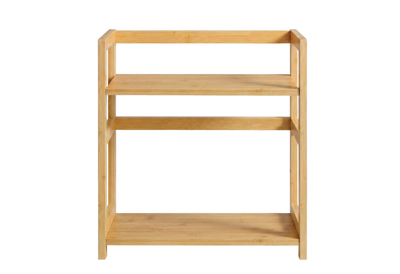 SONGMICS Gewürzregal Küchenregal, Aufbewahrungsregal, für Arbeitsplatte, Bambusgestell, mit 2 Ebenen, für Küche, Esszimmer, Büro Bild 5