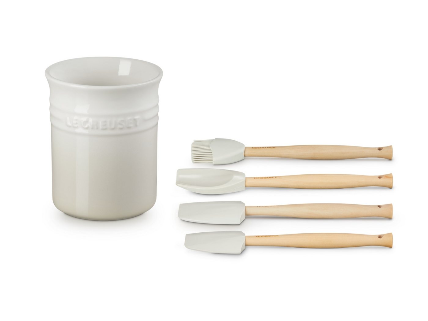 LE CREUSET Küchenspachtel Craft Kochkelle meringue Set 5tlg