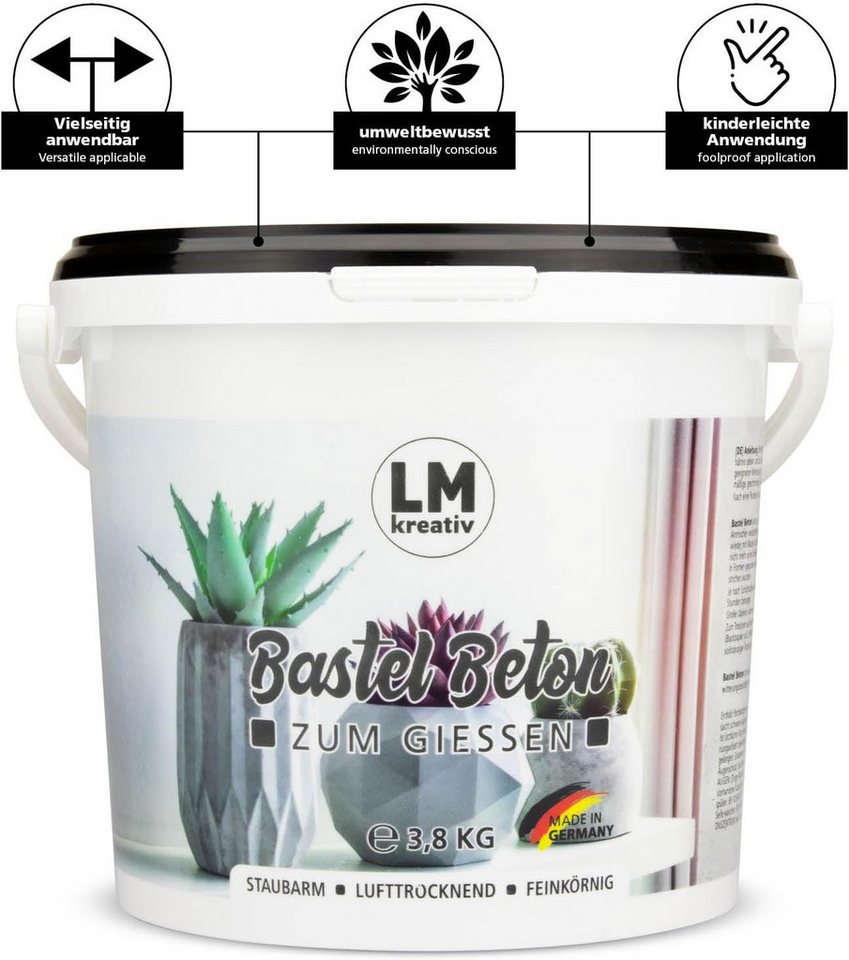 LM-Kreativ Beton Bastelbeton faserverstärkt, feinkörnig, selbsttrocknend Bild 2
