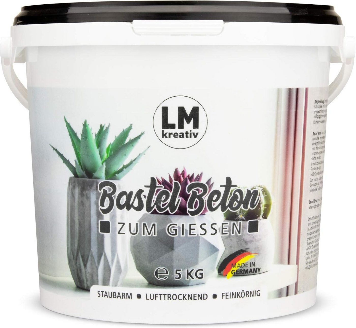 LM-Kreativ Beton Bastelbeton faserverstärkt, feinkörnig, selbsttrocknend Bild 4