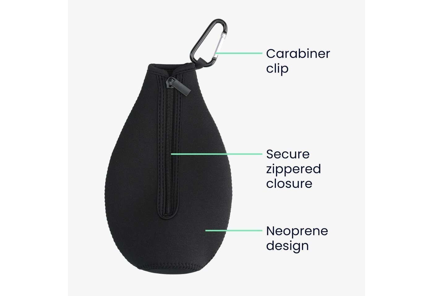kwmobile Outdoor-Flaschenkühler 2x Schutzhülle für SodaStream Glasflasche, Neopren Hülle für Glasflasche - Flaschen Kühler für Wasser Karaffe Bild 3