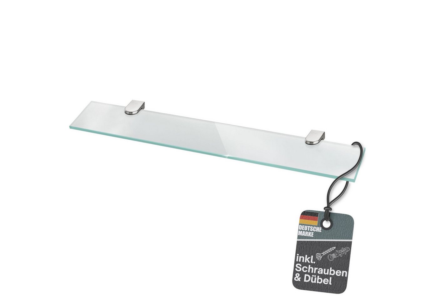 bonsport Badregal Glas Regal, Glasregal Milchglas rechteckig 30 x 10.16 x 0.6 cm Bild 5