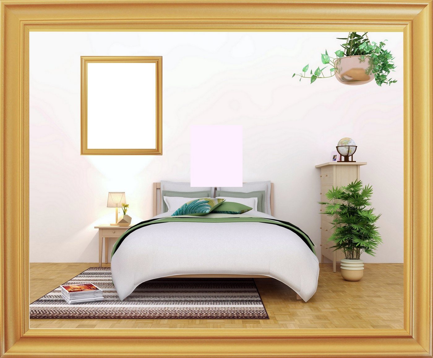 myposterframe Einzelrahmen Bilderrahmen Barock Helena, (1 Stück), 45x65 cm, Gold matt, MDF Bild 2