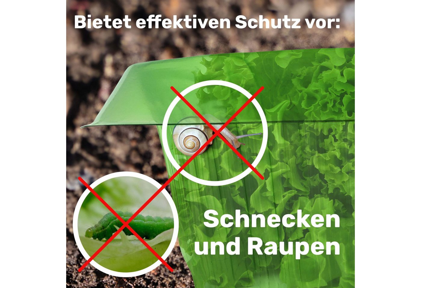 Gravidus Schneckenkante Schneckenschutzring Set Schneckenschutz Pflanzenkragen, 15-St. Bild 2