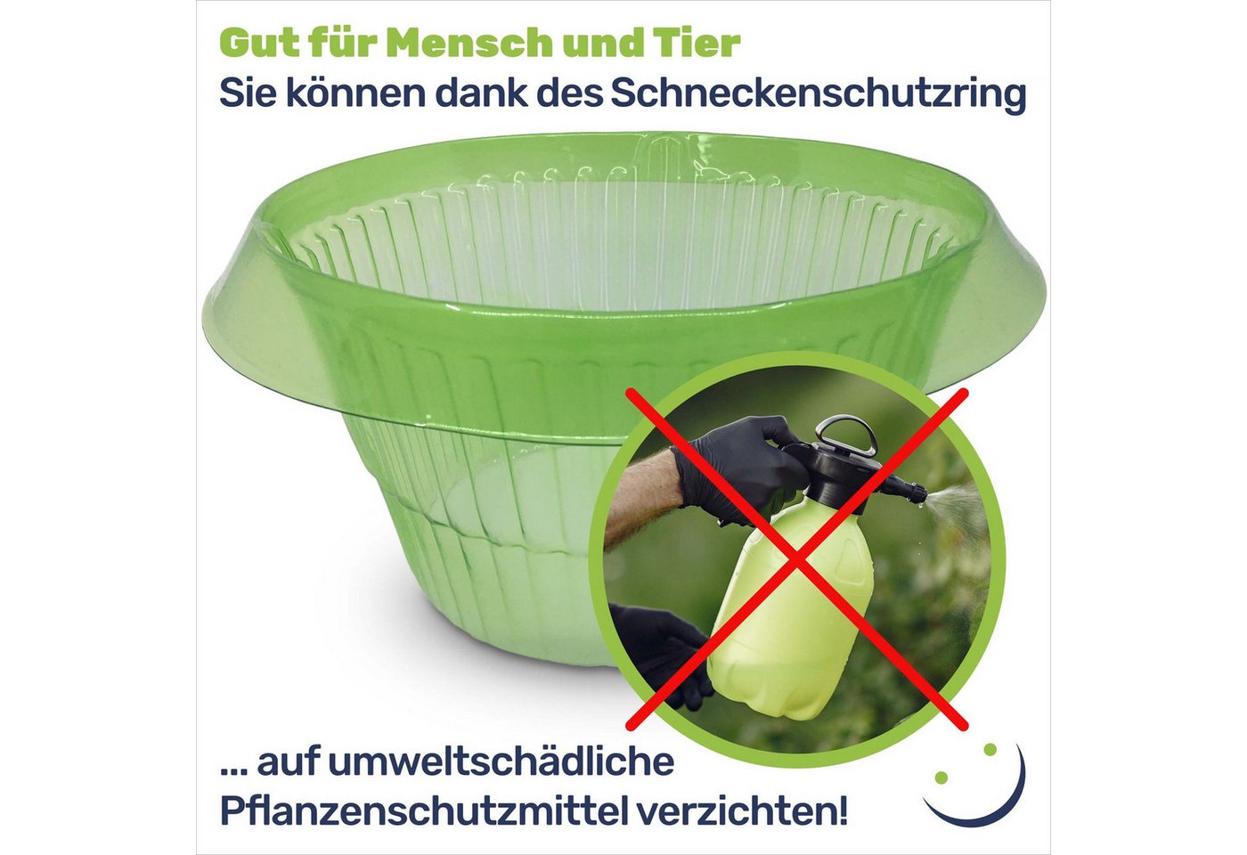 Gravidus Schneckenkante Schneckenschutzring Set Schneckenschutz Pflanzenkragen, 15-St. Bild 5