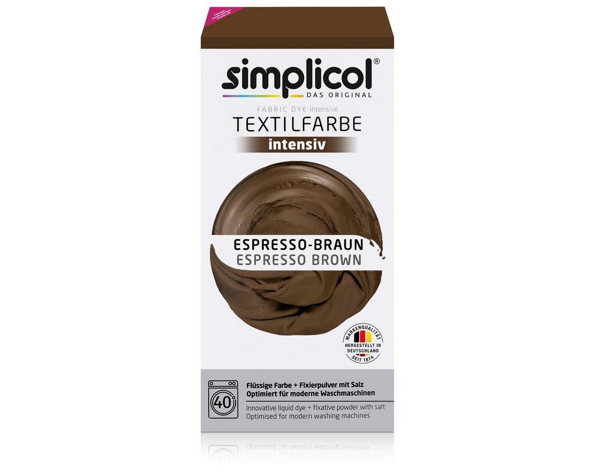 simplicol Textilfarbe Simplicol Textilfarbe intensiv Espresso-Braun - Einfaches Färben (1er Bild 3