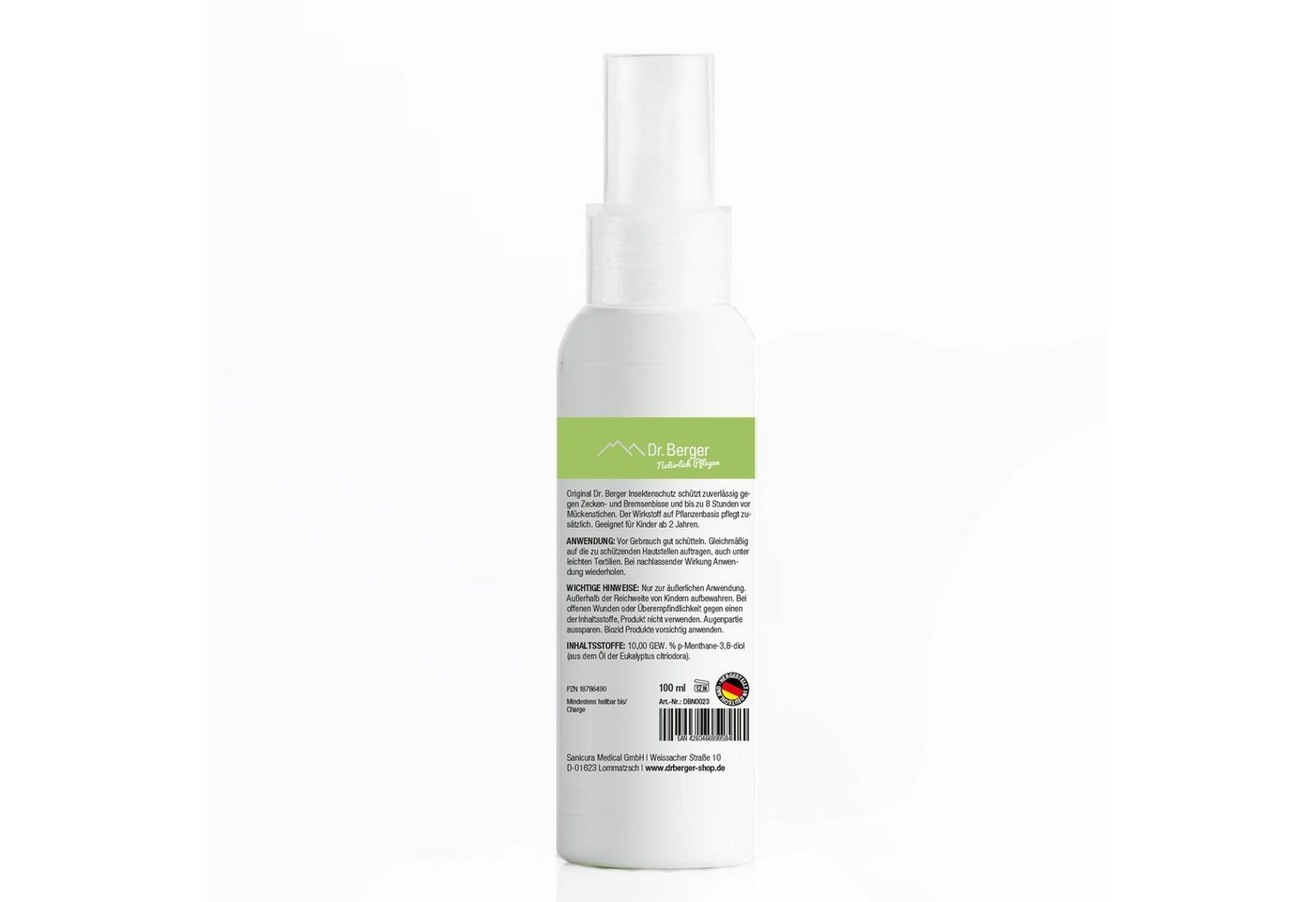 Dr. Berger Insektenspray Insektenschutz Hautspray, 100 ml, vegan