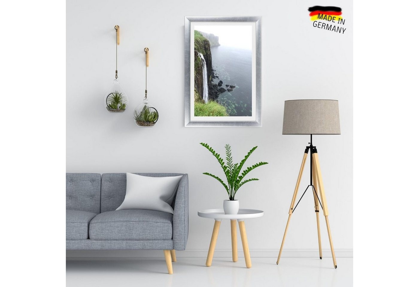 Clamaro Bilderrahmen, Silber CLAMARO 53G Neo Collage nach Maß modern Holz