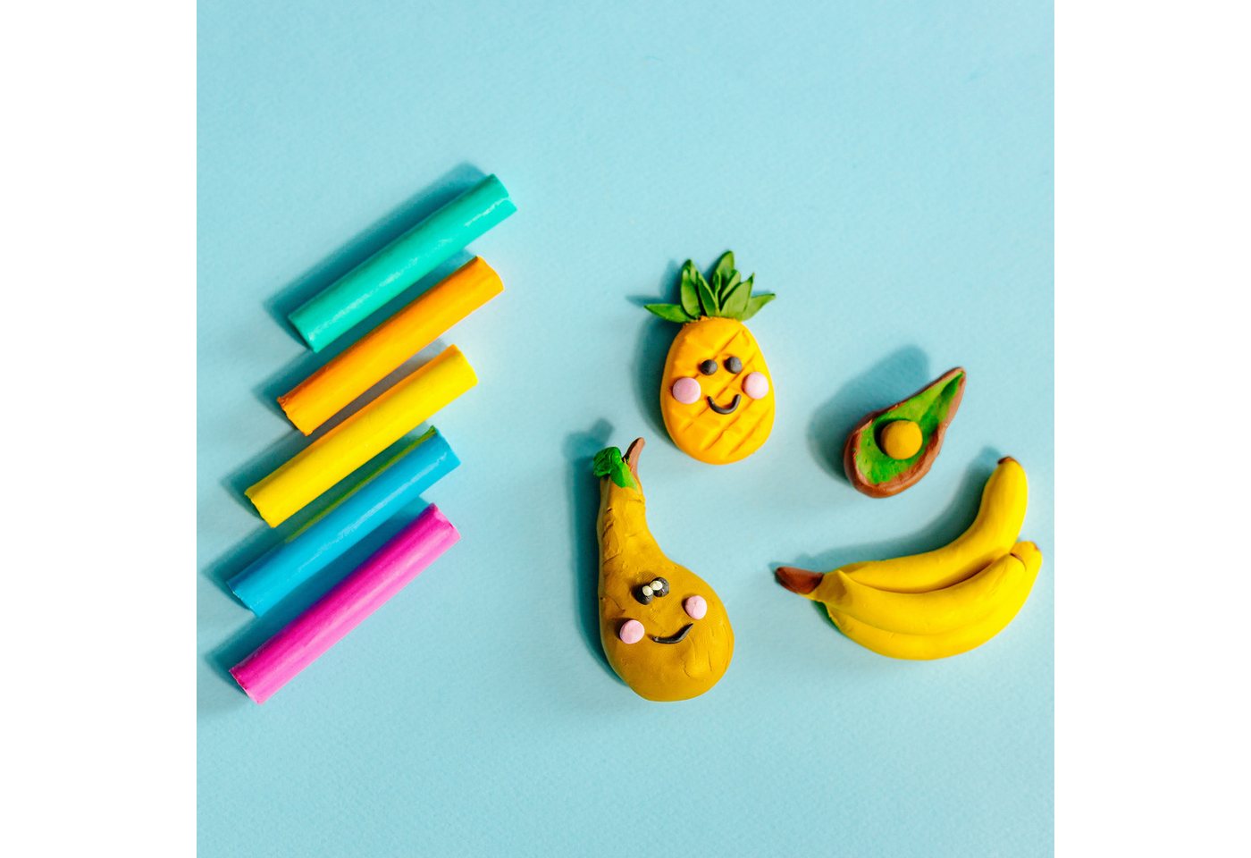 Creative Deco Knete Knete für Kinder Schule, 24 Farben, 1600g, Trocknet Nie (24-tlg)