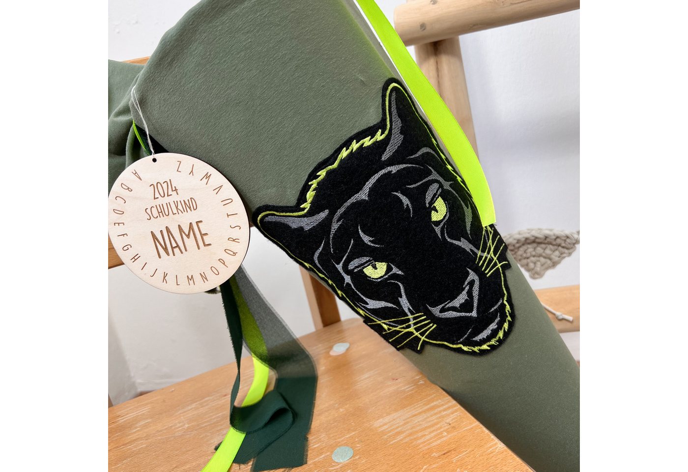 LittleANTunique Schultüte SCHULTÜTE ZUCKERTÜTE BLACK PANTHER, Mit Namen personalisierbar Bild 2