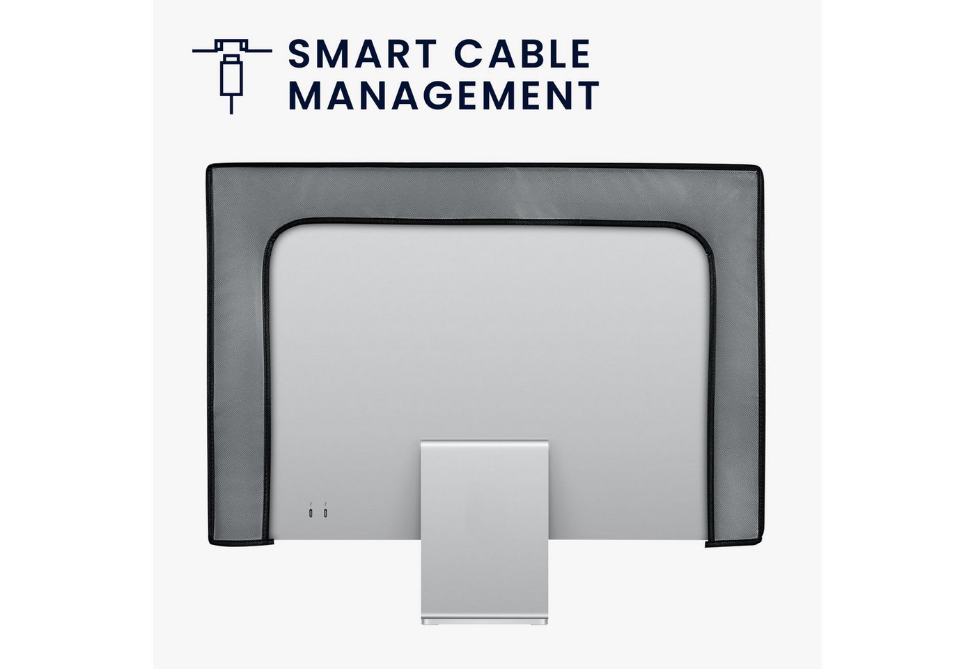 kwmobile Abdeckhaube Hülle für 27-28" Monitor, PC Bildschirm Schutzhülle - Computer Cover Case