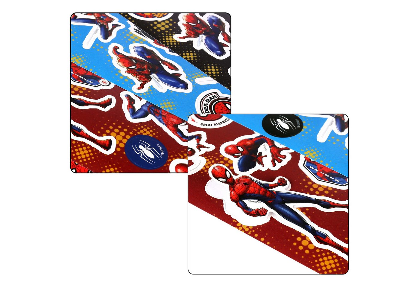 MARVEL Stickerbuch MARVEL Spider Man Buntes Stickerset, Sticker für Kinder, 5 Blatt Bild 5