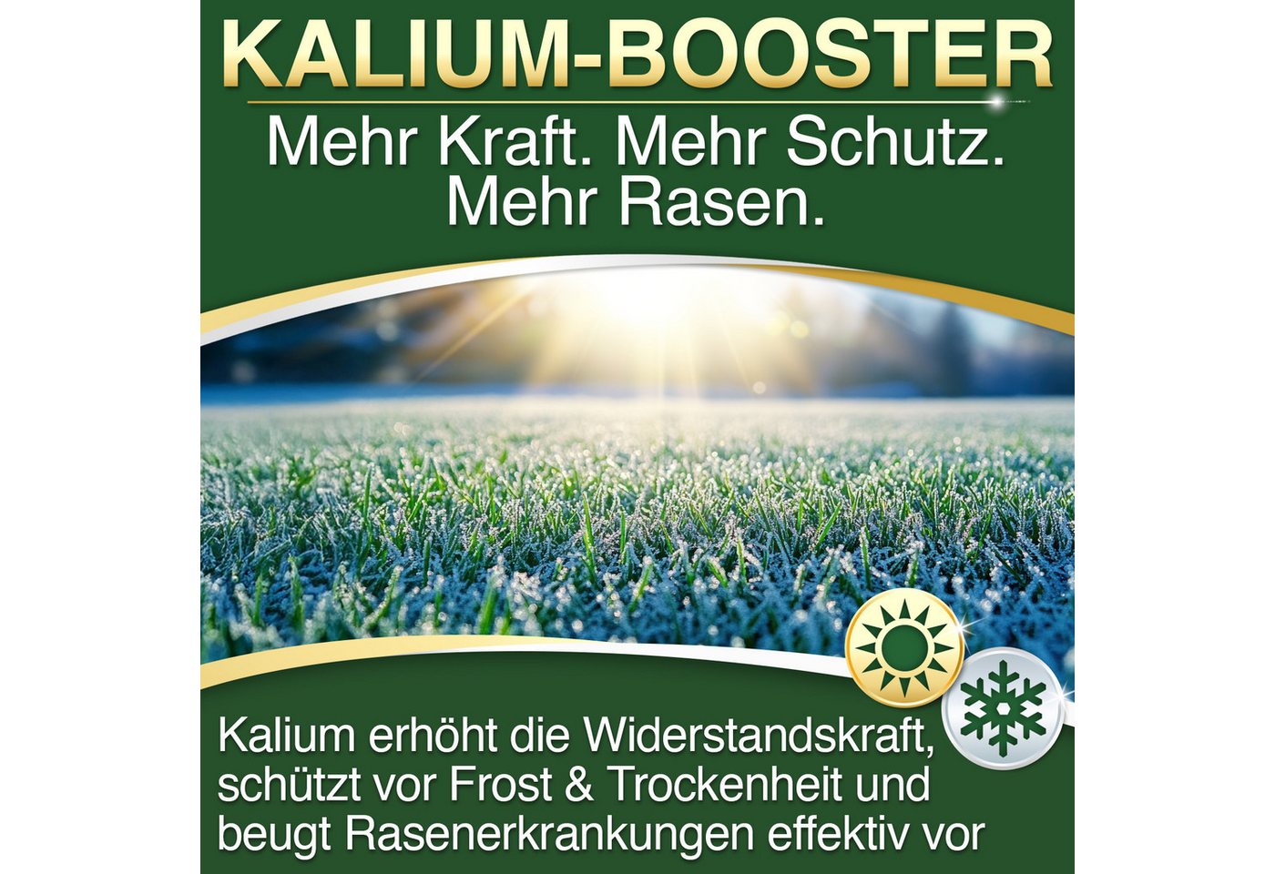 DÜNGEMEISTER Rasendünger Herbstdünger Herbst, 30 kg, Widerstandsfähigkeit gegen Frost & Krankheiten - KaliumschutzPlus Bild 2