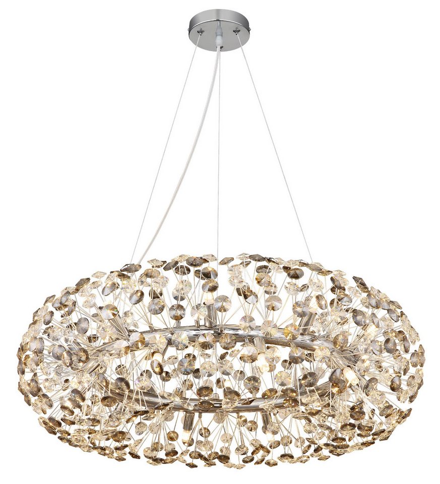 GLOBO LIGHTING Kronleuchter GLOBO Lighting Kronleuchter KATRINA DH 80x150 cm gold Luster Krone, Warmweiß Bild 3