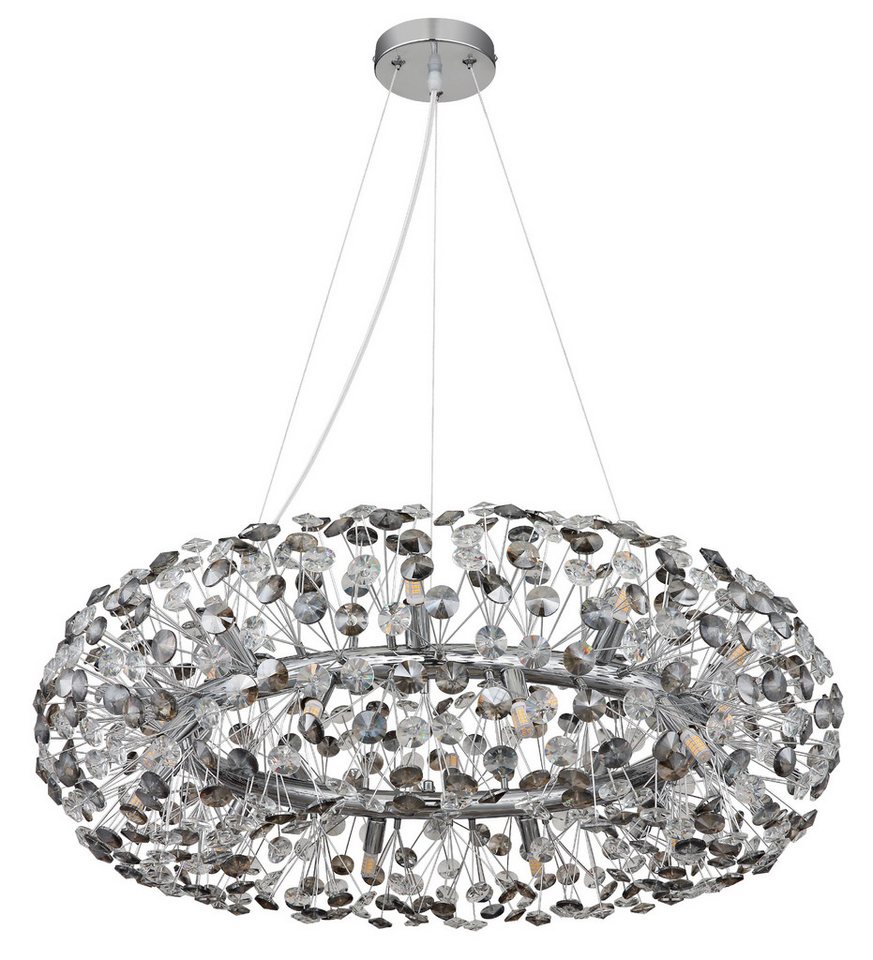 GLOBO LIGHTING Kronleuchter GLOBO Lighting Kronleuchter KATRINA DH 80x150 cm gold Luster Krone, Warmweiß Bild 5